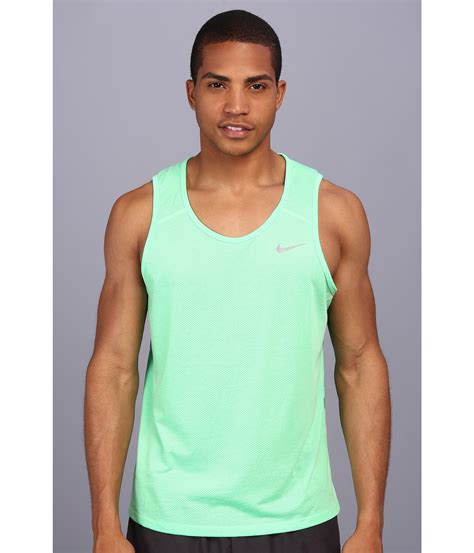 nike breathe tank-top herren neongrün|Green Tank Tops .